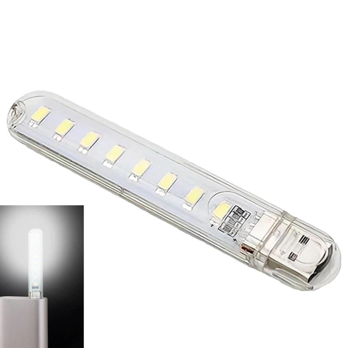 Usb Led Light 8 LEDs SMD LED Bulb 5V Power Input White USB Night light -  White