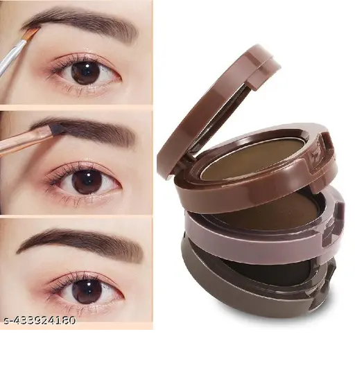 3 in 1 Eyebrow Kit Countour Powder High Quality Professional Makeup Multipurpose Sweat-Proof Waterproof Makeup Cosmetics