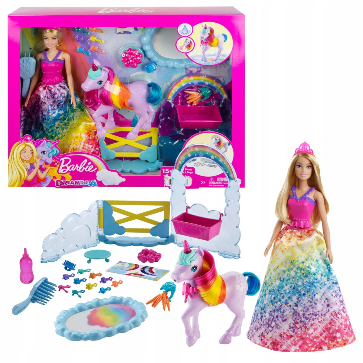 Barbi Dreamtopia Unicorn Pet Playset with Doll