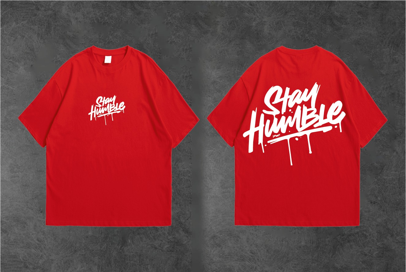 Stay Humble Printed Premium Summer Cotton Half Sleeves O Neck T-Shirt For Men & Women