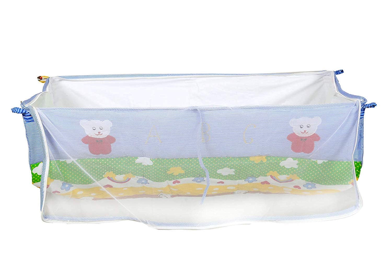 New Born Baby Soft Swing Cloth, Cradle Cover /Ghodiyu/Khoyu/Zoli Hammock, Mosquito net/Safety Cover With Zipper, ASSORTED