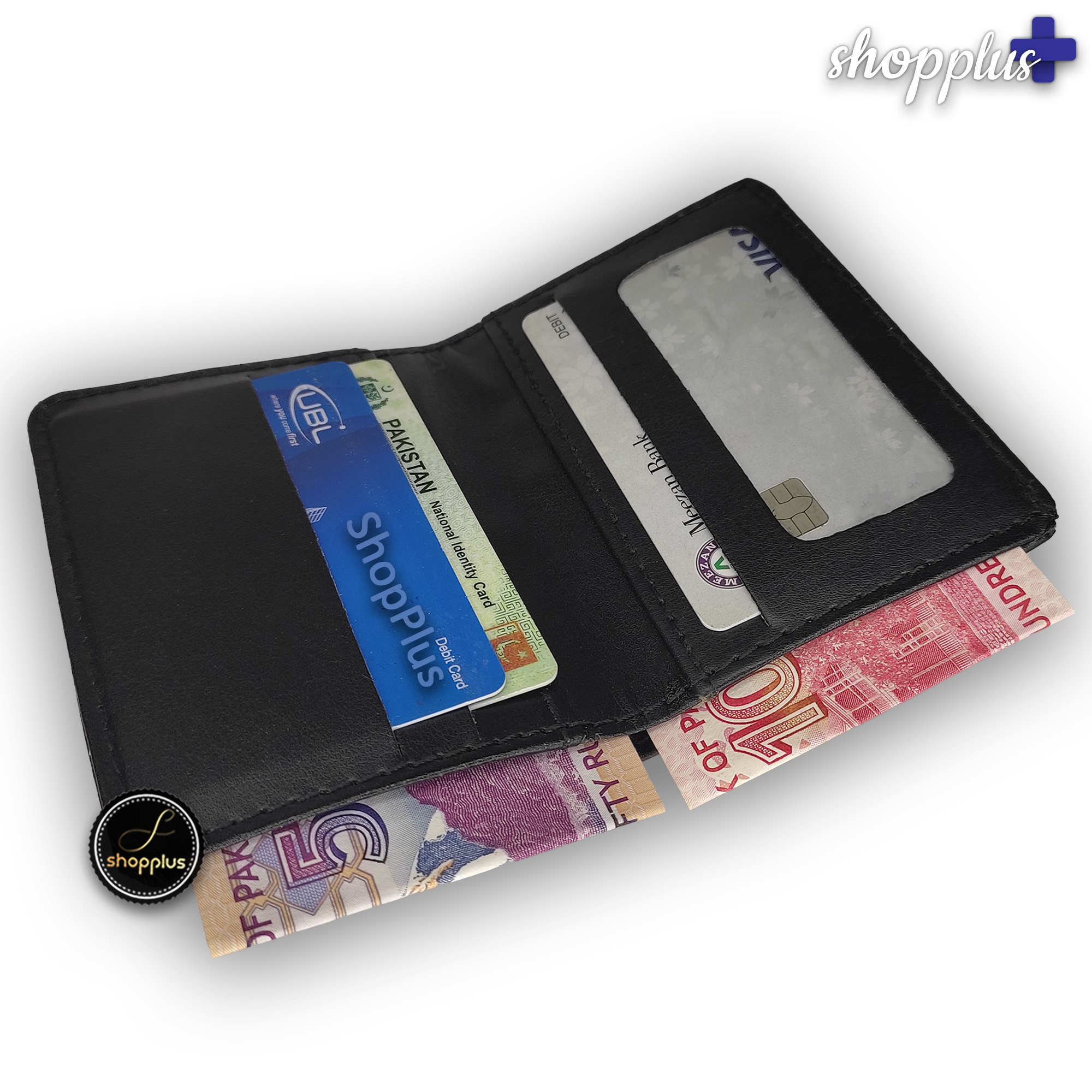 Slim Minimalist Wallet for Men - PU Leather  Snap-Free Card Holder with RFID Protection