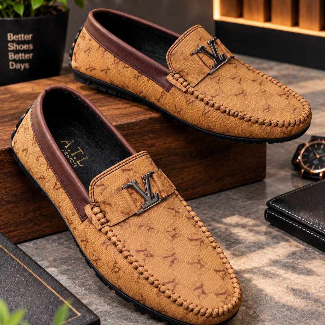 Stride Shoes For Men’s Trendy Loafers – Premium Casual Slip-On Shoes, All Season Wear, Synthetic Leather Fabric, Comfort Walking Style, Multiple Colors Available