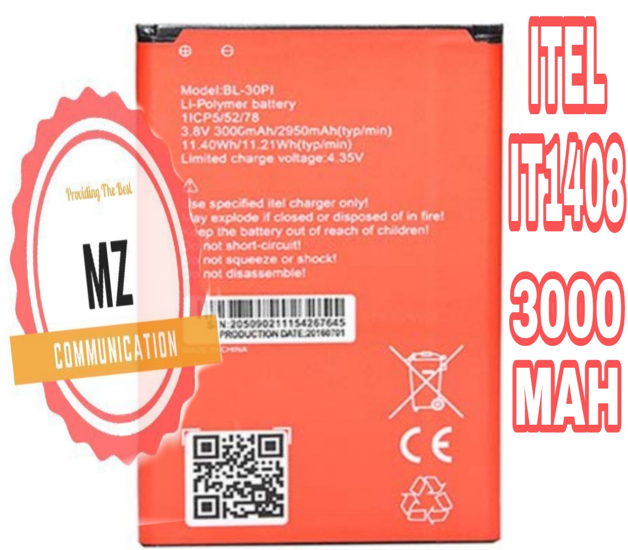 itel 1408 battery