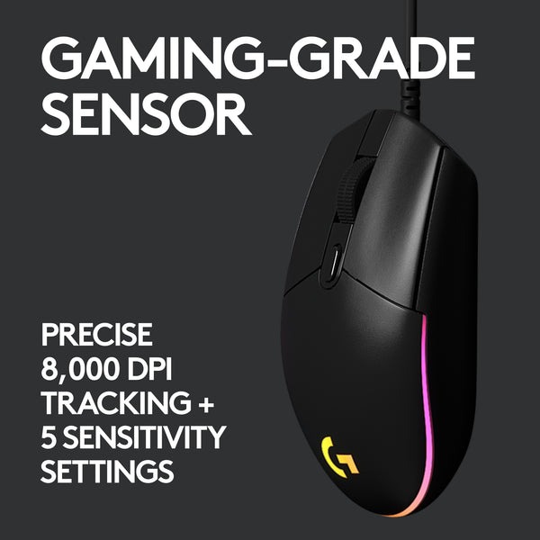 Mouse G102 - Mouse - Gaming Mouse - Lightsync Gaming Mouse -  Mouse For Pc - Advanced Gaming Mouse -  Mouse For Laptop - 8000 DPI - Wired Mouse - Optical Sensor - RGB Mouse - Multipurpose Mouse - USB Wired Mouse - Mouse For Gaming - Smooth Control Mouse