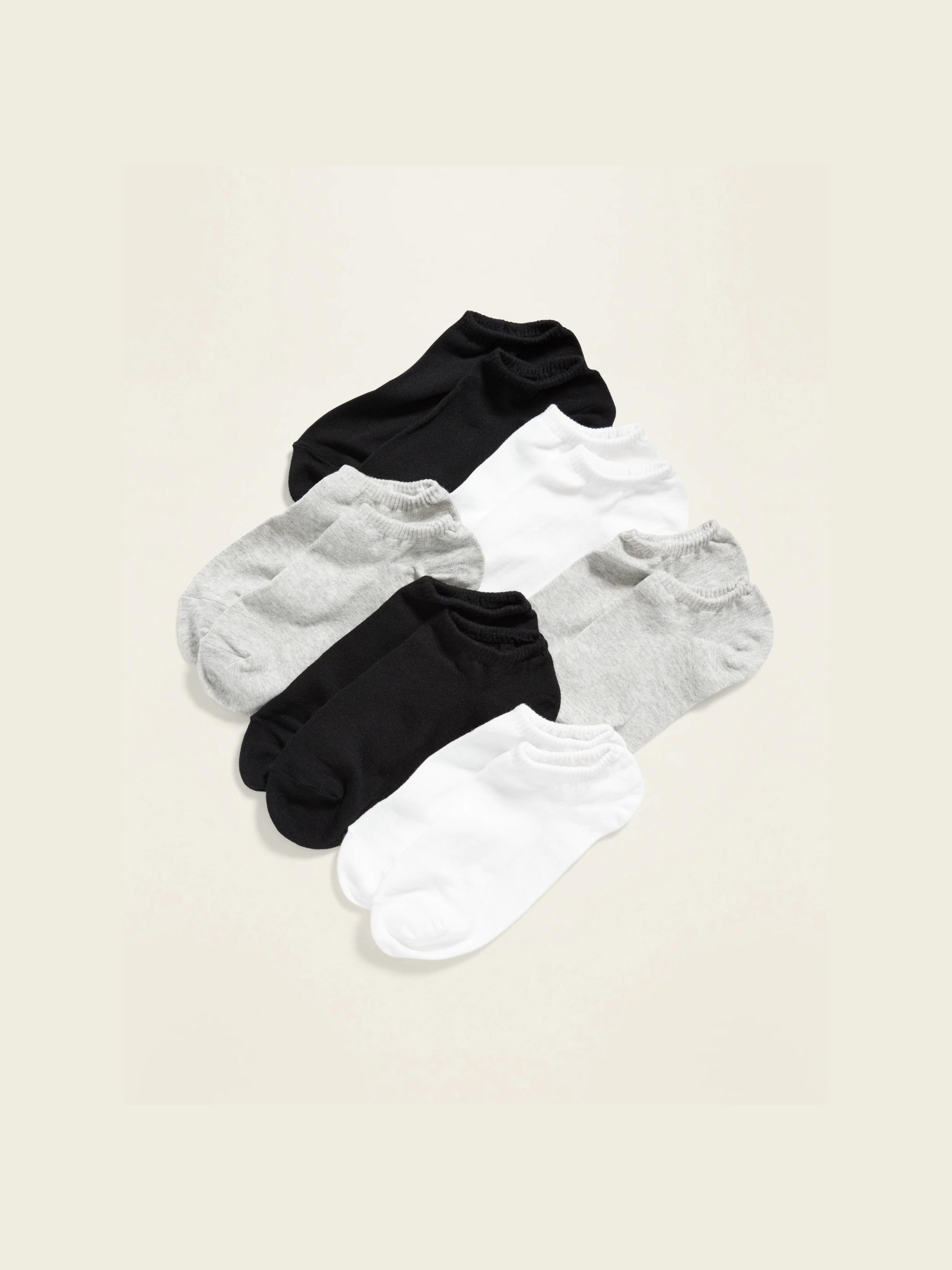 Twin Shop Twin-Shop 6 Pairs Cotton Ankle Socks For Men Women - 3 Random colors