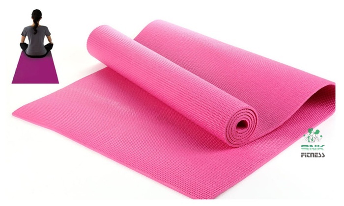 4mm, 6mm Yoga Mat Anti Slip Sports Fitness Mat Thick Comfort Foam Yoga Matt for Exercise, Yoga Mat (SNK FITNESS)