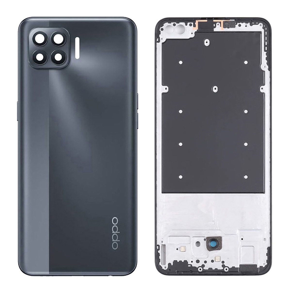 Oppo F17 Pro Middle Frame Housing with Power Volume Buttons & Camera ...