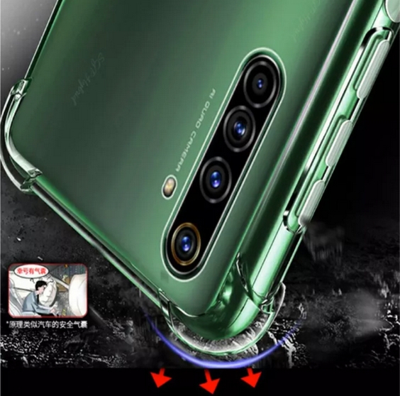 For HUAWEI Y9a AIRBAG Soft Shockproof Transparent Clear View Back Cover