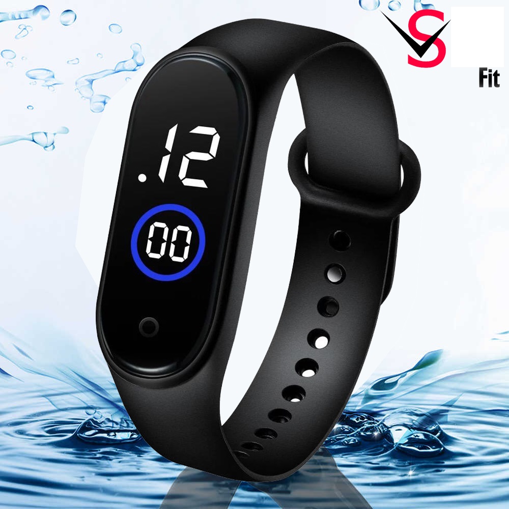 M4 Waterproof LED Digital Sports Watch - Unisex, Touch Display
