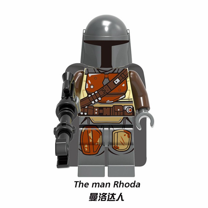 Star Wars Lego Minifigures Yoda Darth Vader Luke Han Solo Mandalorian