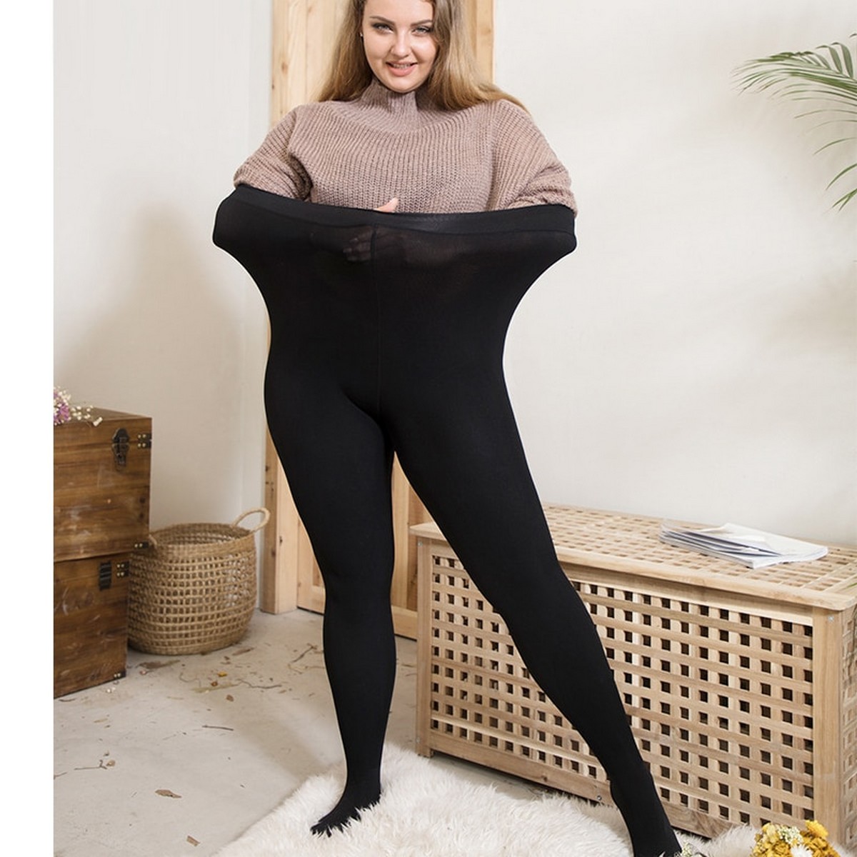 65-150 kg black plus velvet big size 