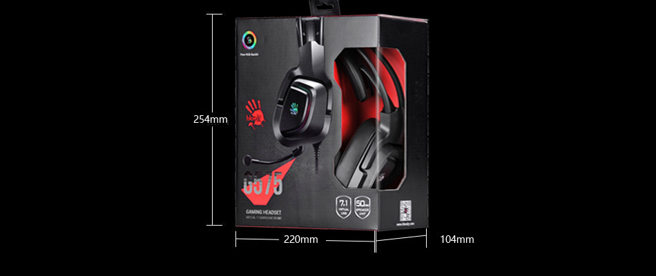 A4Tech Bloody G575 Grey RGB 7.1 Virtual Surround Sound USB Gaming Headset 22 bb367b067f77babef8dd04e539a38fa2
