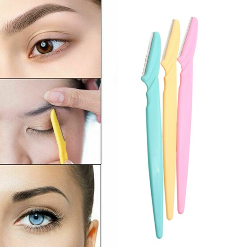 Curling Iron with 3D Pack of 01/02/03/04/05//06/07/09/08/10 Tinkle Eyebrow Razors / Girls / Women / Ladies Tinkle Eyebrow and Facial Razor for Hair Removal / Ladies Tinkle Eyebrow, Facial and Body Razor for Shave of sensitive skin / Facial Fashon Razor