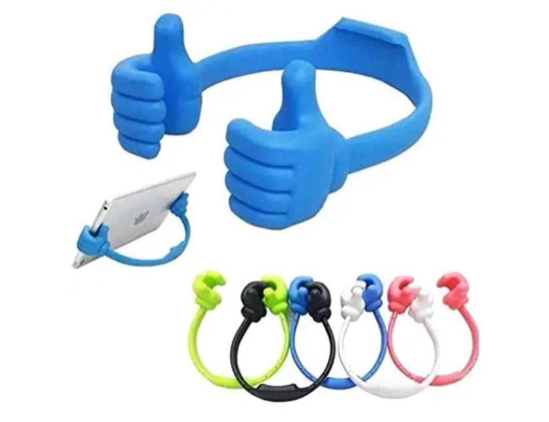 Stand Tabletop Hand Shaped Fun Mobile Cell Phone Stand Holder for Desk Table Mobile Holder Thumb Mobile Stand (Multicolour)