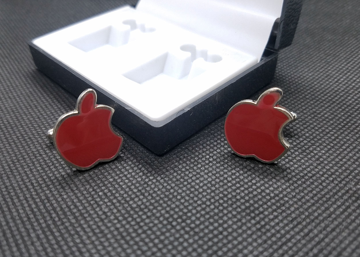Black Metal Cufflinks for Men