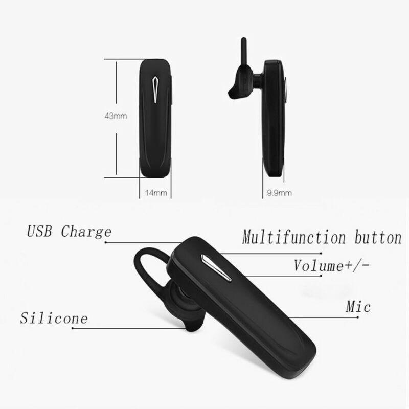 (Buy 1 Get 1 Free) M163 Wireless Bluetooth Single Earpiece With Ear Clip (Connect with All Bluetooth Devices).