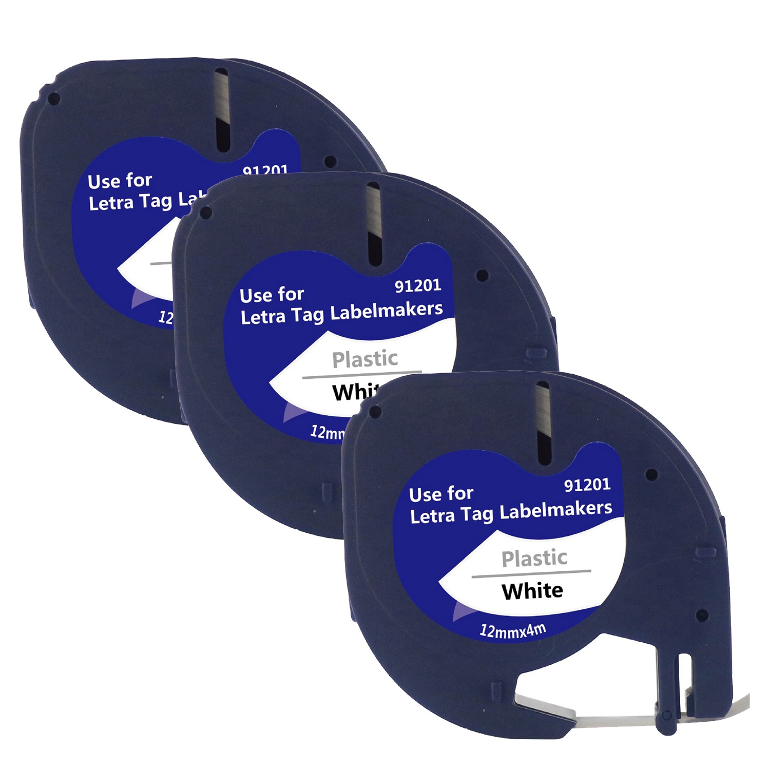 dymo white plastic labels