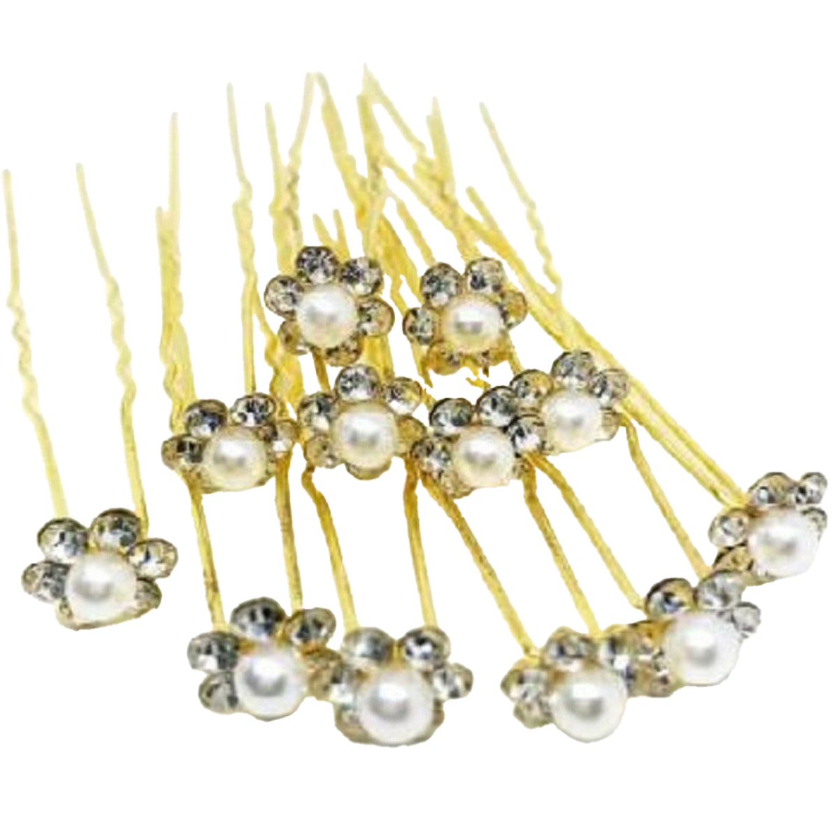 12PC Hairpins Wedding Women Hair Accessories Bridal Crystal Rhinestone Headdress Hair Pins Hair Clips Bridesmaid Barrettes