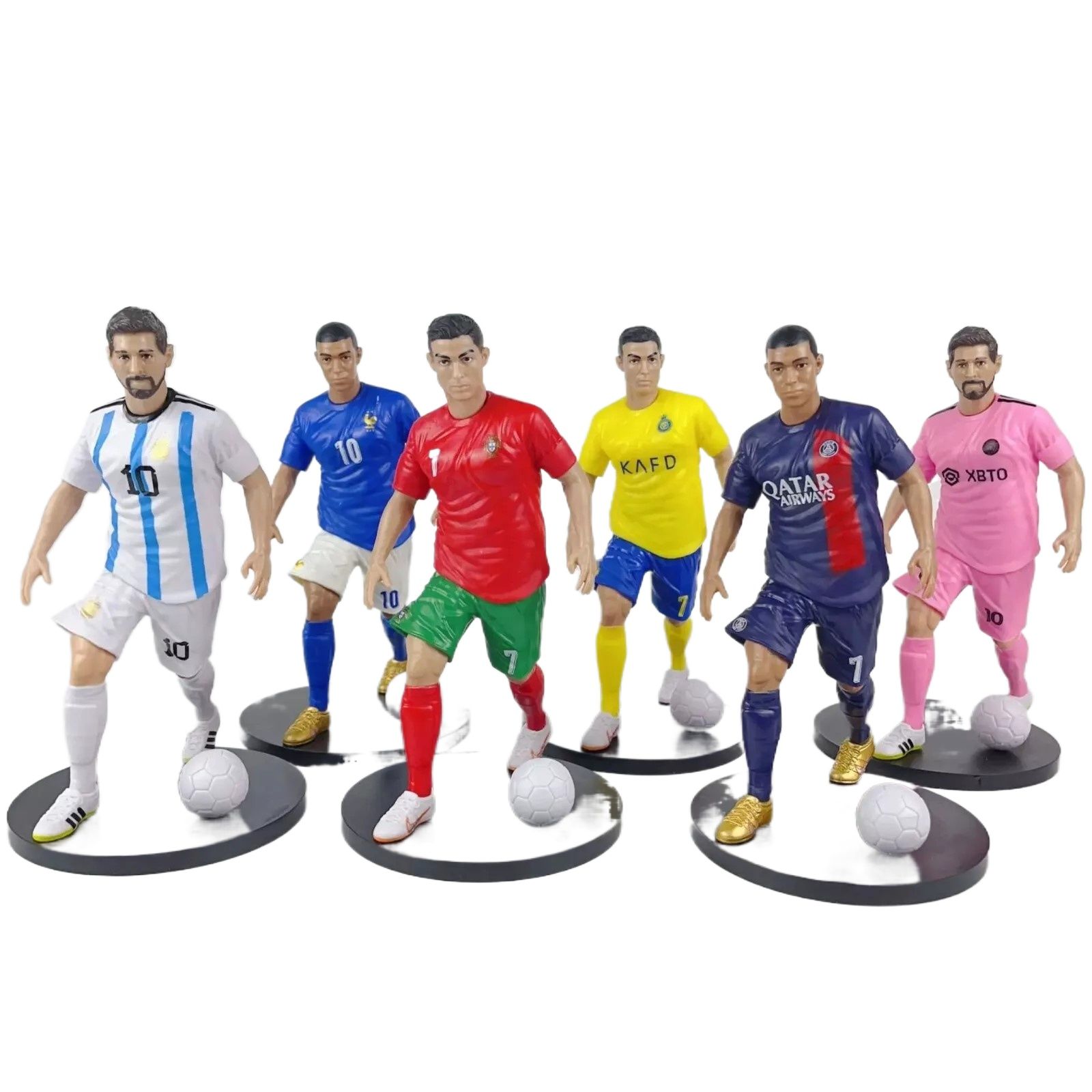 Fifa Action figure Toy Footballer Action figure Ronaldo Messi model small size