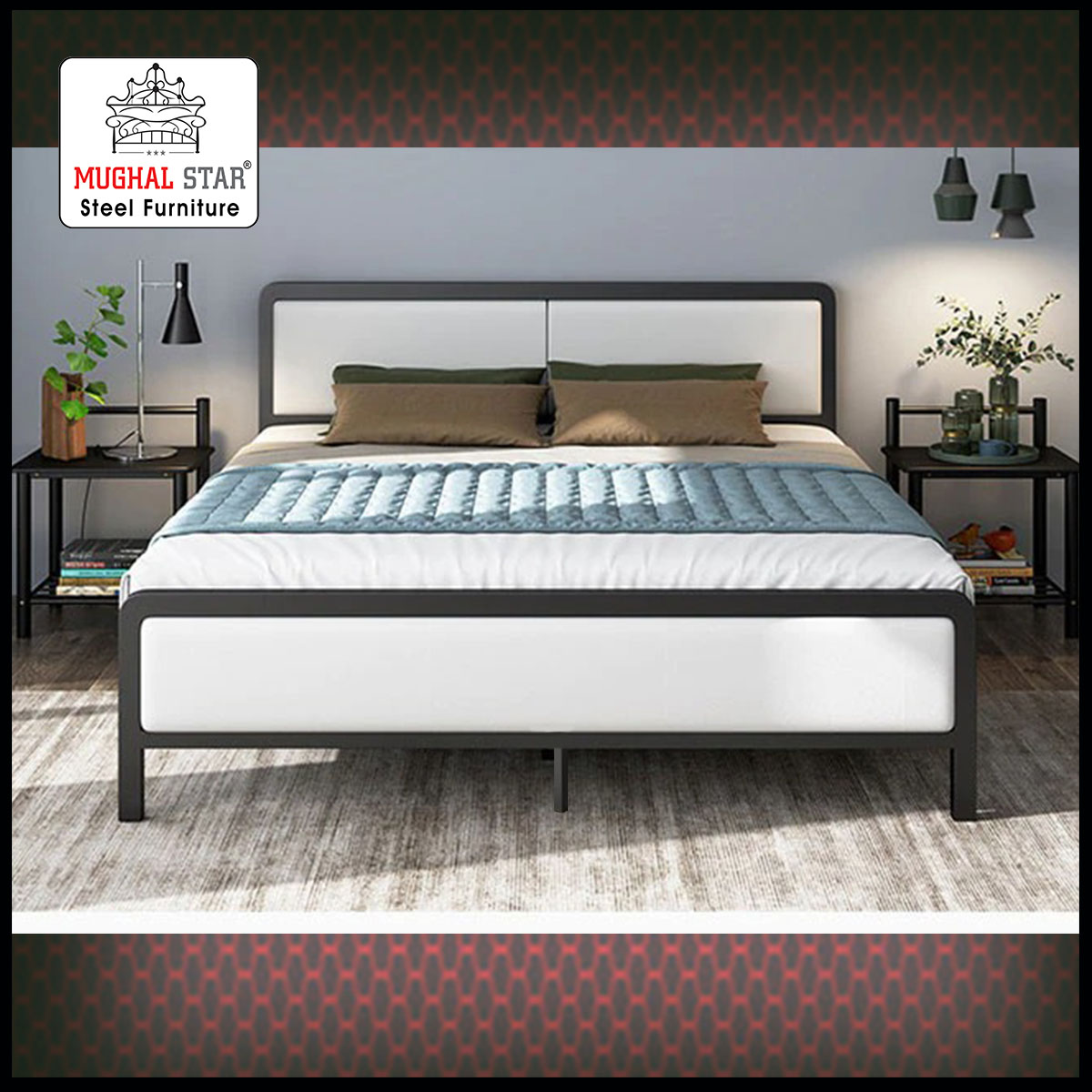 Unique Bed , Wrought iron , Mughal Star Steel Furniture
