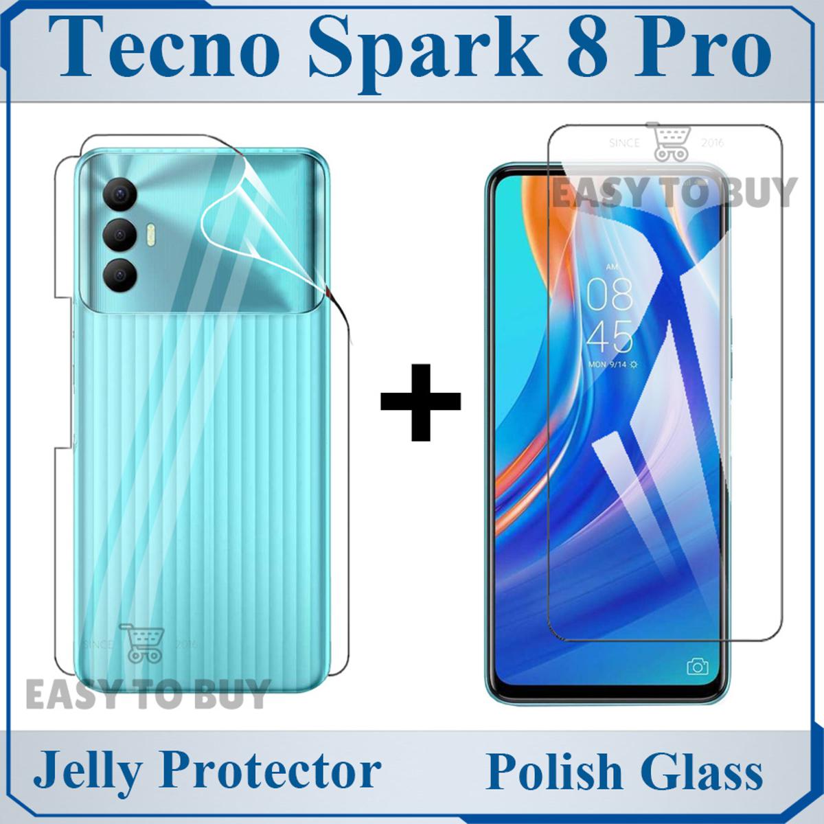 tecno spark 8 pro tempered glass