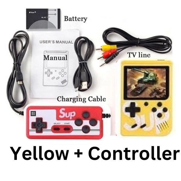 SUP Game Box Plus Console With Controller 400 in 1 Retro Video Games For Kids Handheld Game PAD Gamebox Connects with LCD / TV