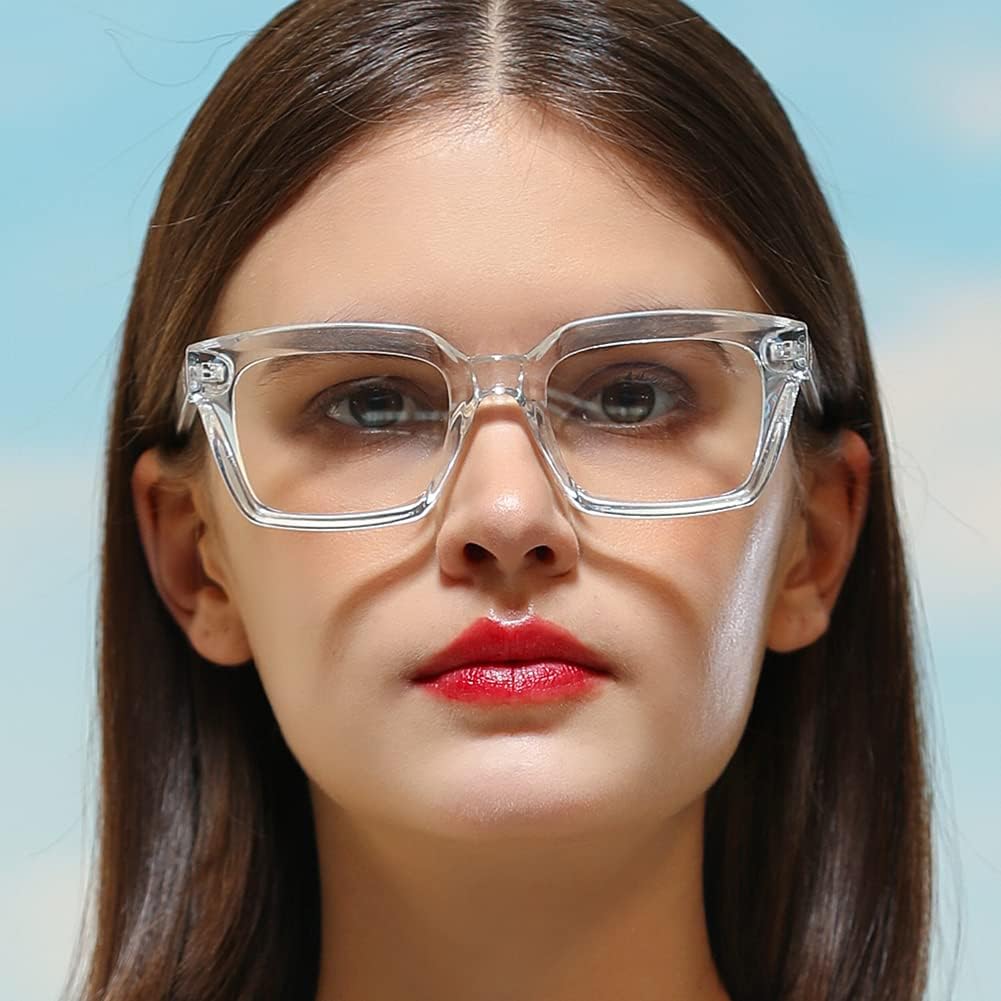 Original Transparent Glasses for Men/Women Clear Lens Glasses | White Glasses for Boys and Girls
