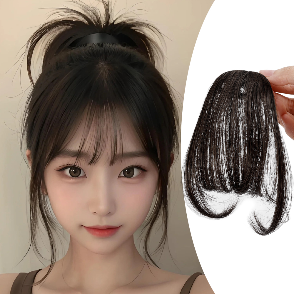 Air Bangs Wig Female Net Red Natural Fake Bangs Invisible No Trace Forehead Wig Piece Ultra