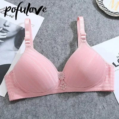 Plain Foam Padded Bras for Women adjustable Straps Non Wired Bra for Girls  Soft Push up Brazer for B and C Cups in Black Pink Skin Red Blue and Beige  Colors