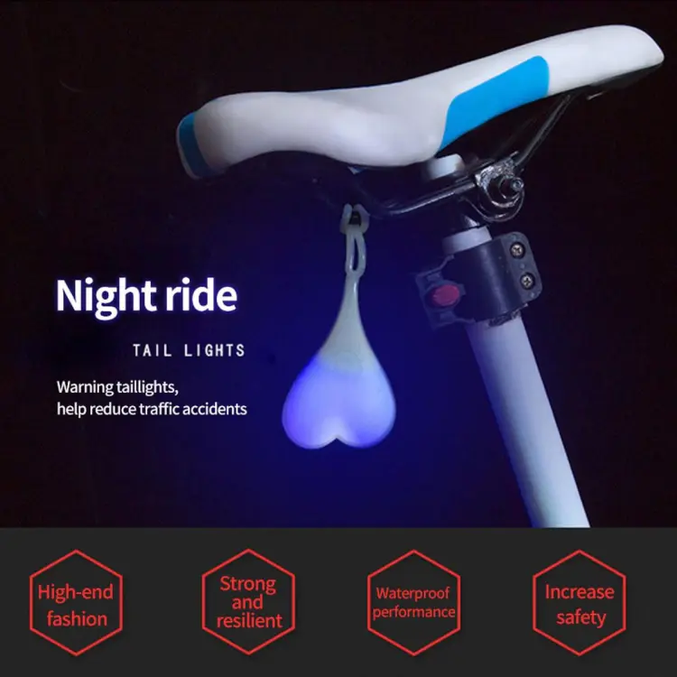 Cycling balls tail online silicone light