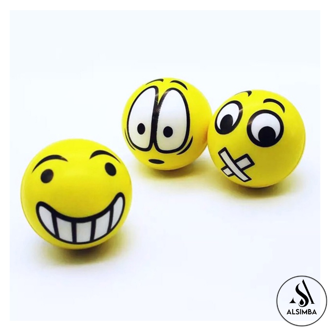 Soft Foam Reaction Emoji Balls For Kids 7.5Mm