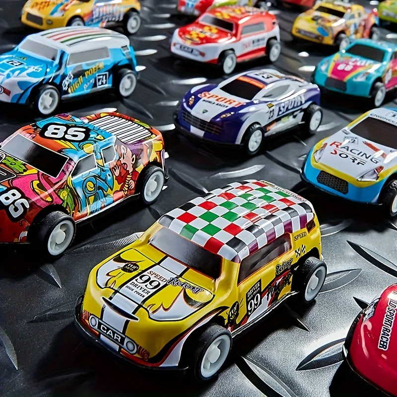24 pcs  Alloy Car Model Diecasts Vehicle Toys For Kids Pull Back Metal Auto Racing Car Children Toy Gifts