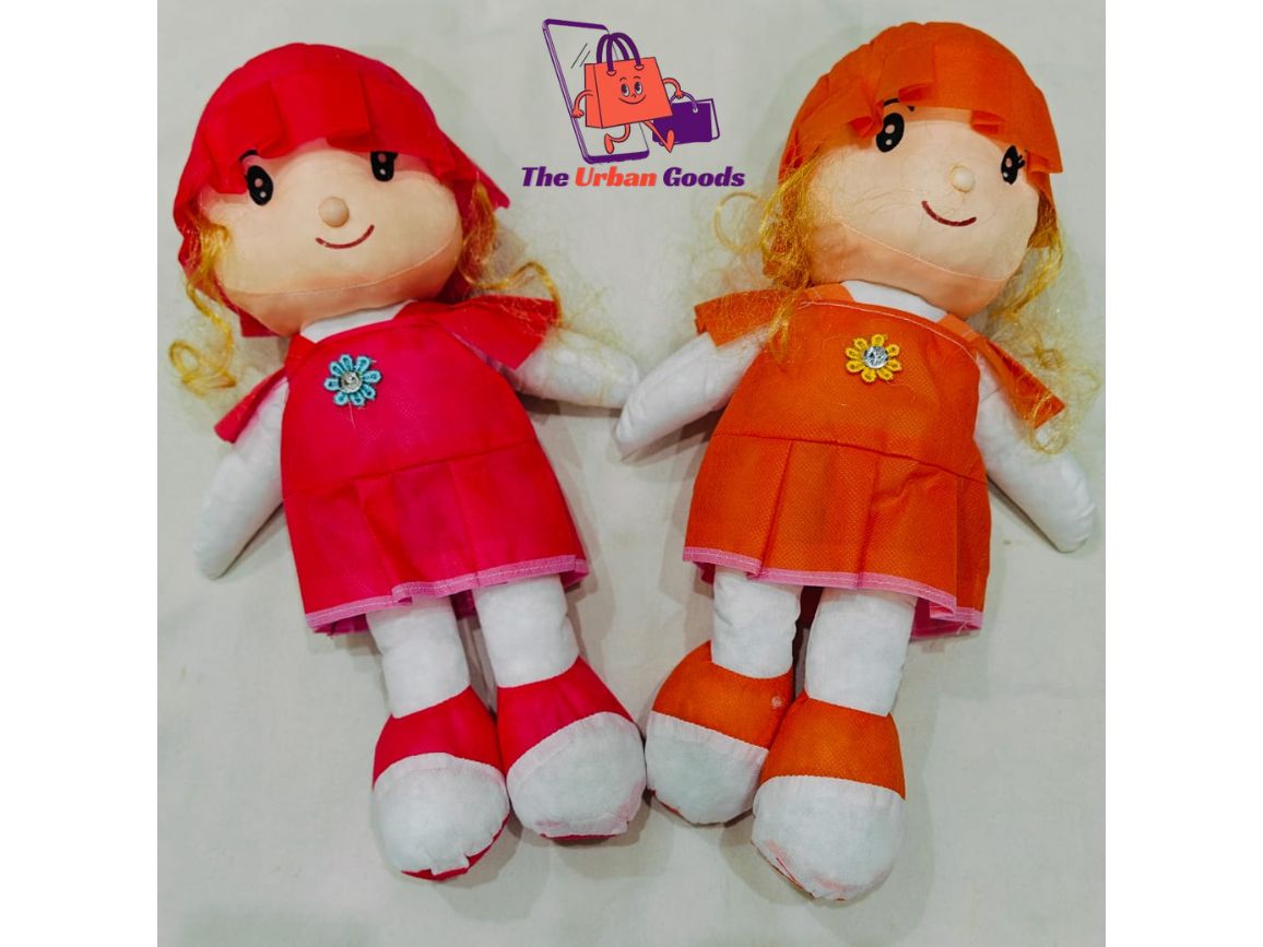 Cute Stuffed Doll for Kids | Soft Plush Doll | Adorable Stuffed Toy | Huggable Doll for Toddlers | Baby Girl Soft Doll | Fluffy Toy Doll | Fabric Soft Doll | Stuffed Baby Doll with Dress | Premium Quality Soft Doll | Lightweight Soft Toy Doll