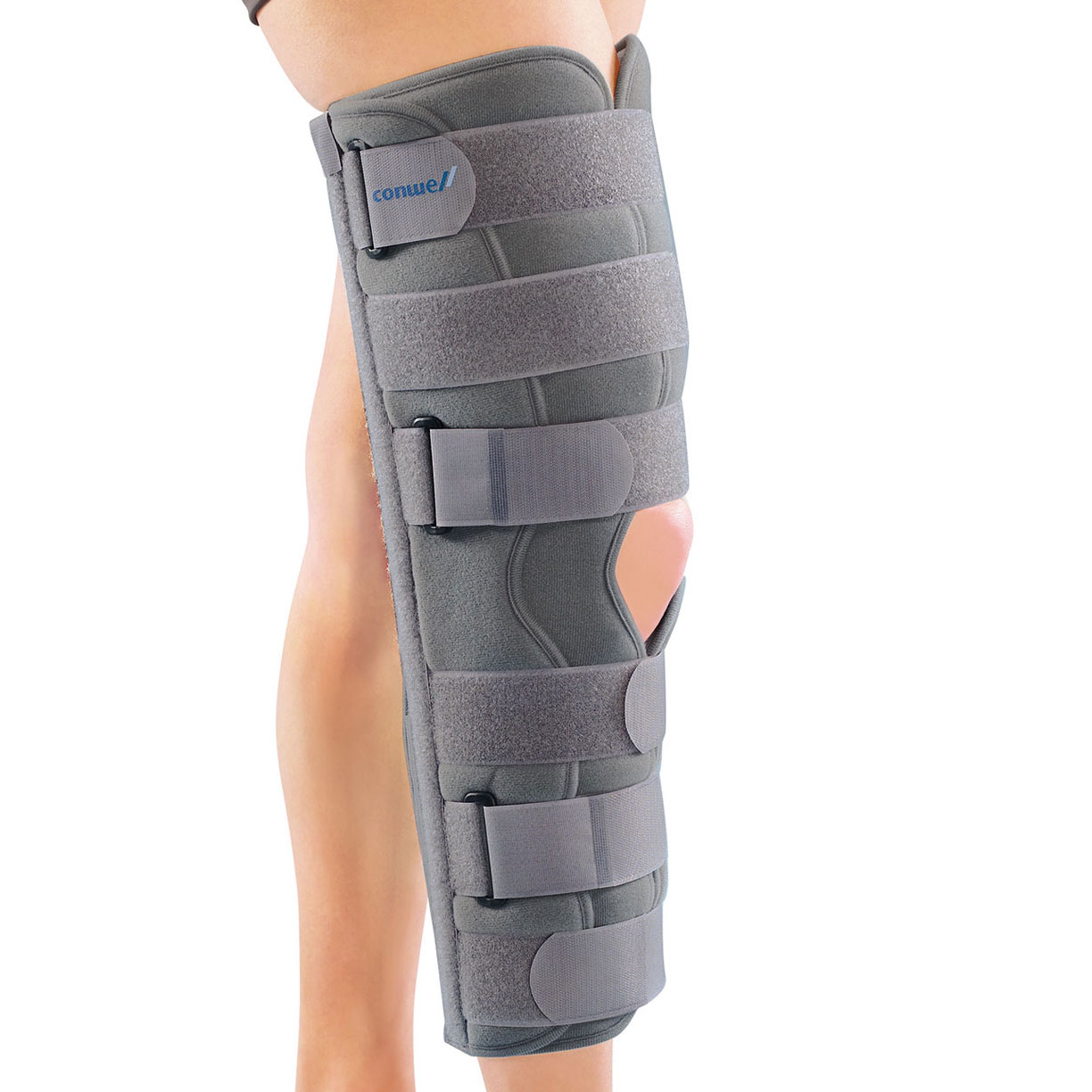 Knee Immobilizer, Tri-Panel w/Hook And Loop Closure, Foam Laminate With Tricot Lining, Universal
