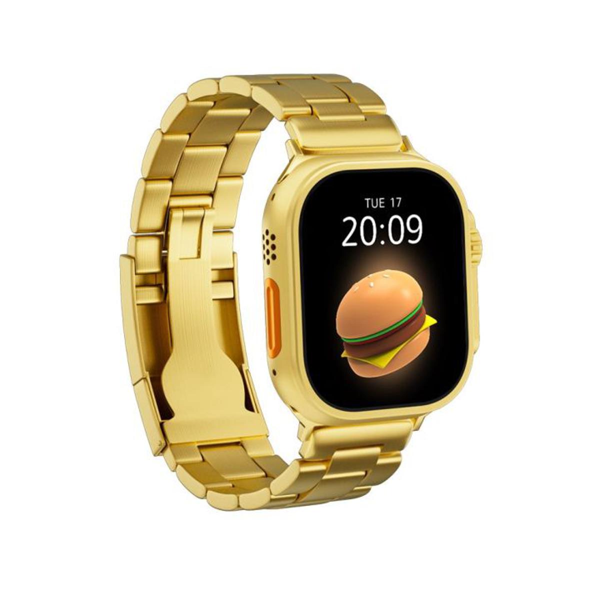 New Apple Logo Ultra Gold 24K Gold EditionFull Screen Smart Watch
