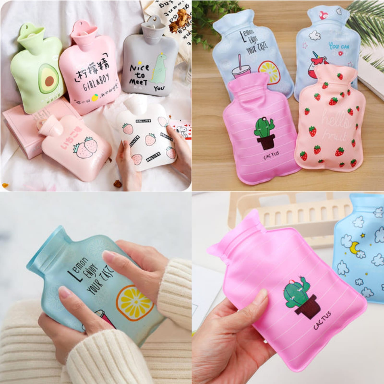 Mini Hot Water Bottle, Light and Handy Hot Water Bag Hand Warmer Hand Warm Water Bottle Cute Mini Hot Water Bottles Small Portable Hand Warmer Water Injection Storage Bag Tools