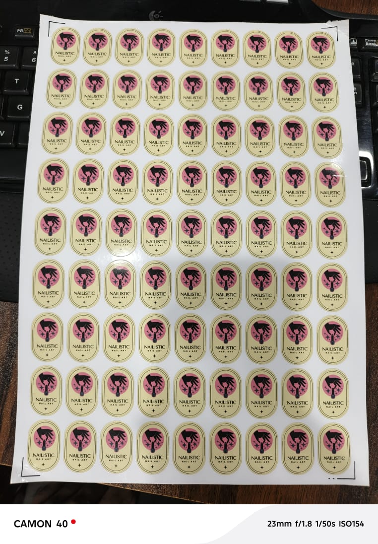 70 Custom Logo Stickers, Labels, Thank You Stickers, 1-Inch Size, High-Quality, Best Price