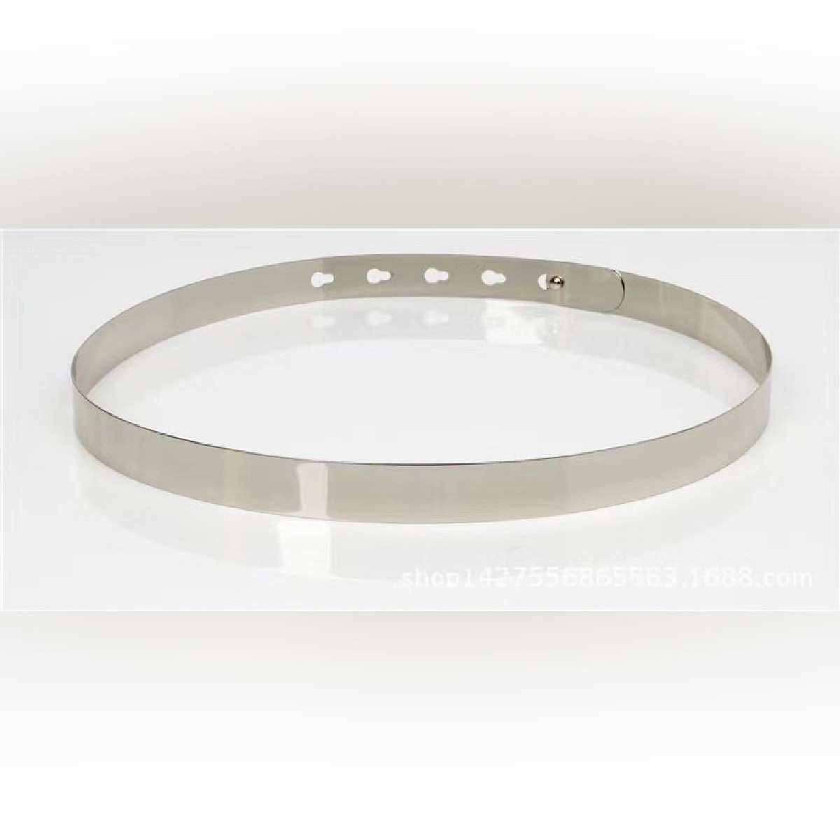 HOT Women Adjustable Metal Waist Belt Metallic Bling Gold Silver Color