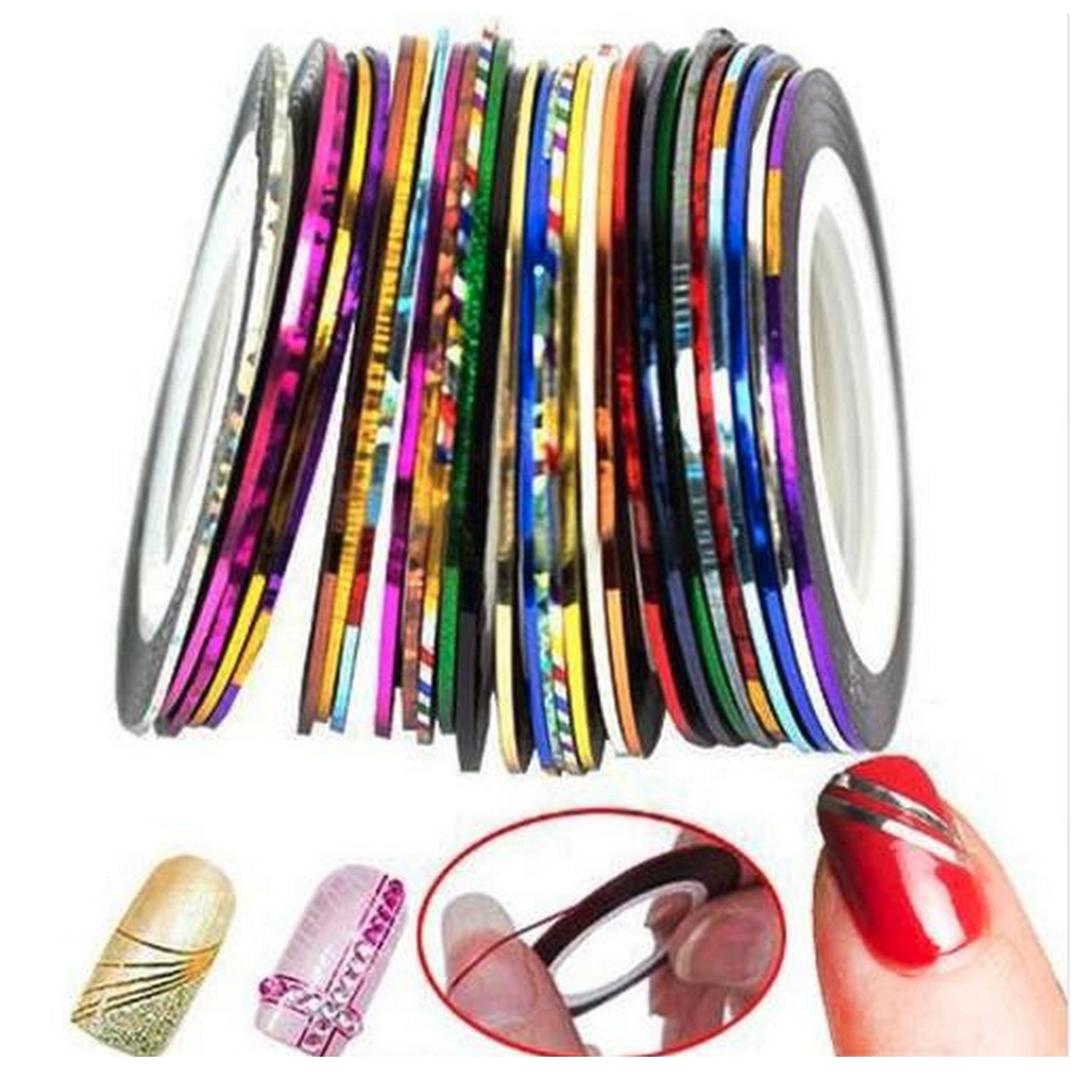 Completed Nail Art Kit For Design, Professional Supplies With 15 Pcs