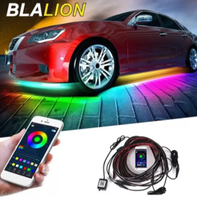 Auto Led verlichting - Underglow Led Strip Licht -Mobiele app - 12V