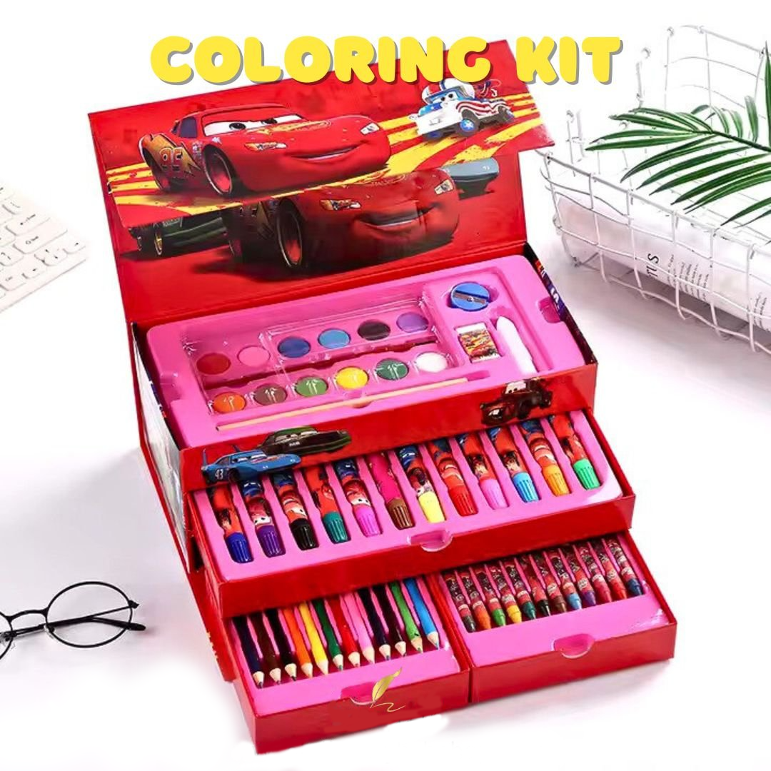 Kids Coloring Kit & Art Kit Complete Painting & Drawing Set with Color ...
