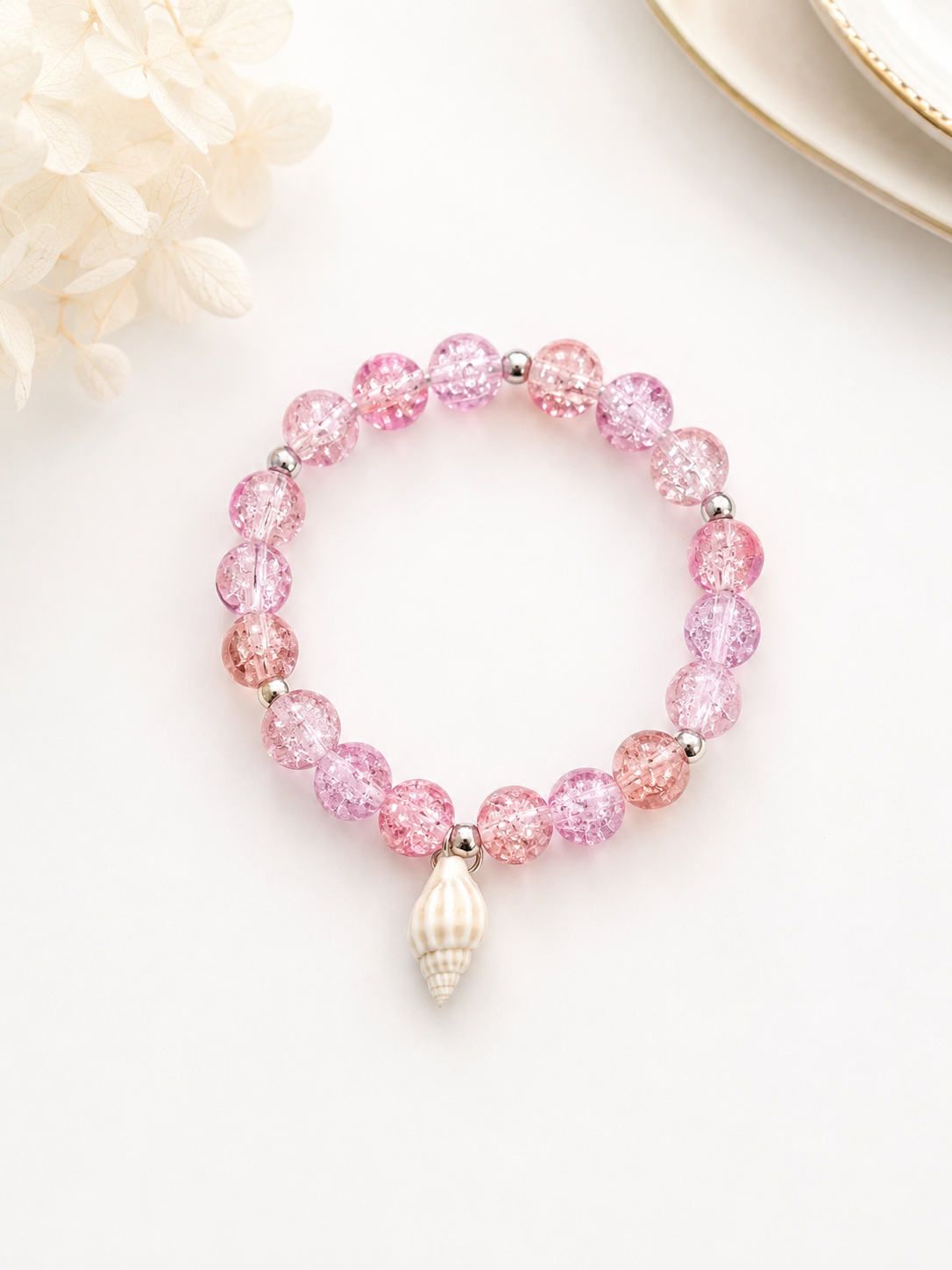 Crackle Beads Bracelet for Girls | Handmade Adjustable Stylish Fashion Jewelry