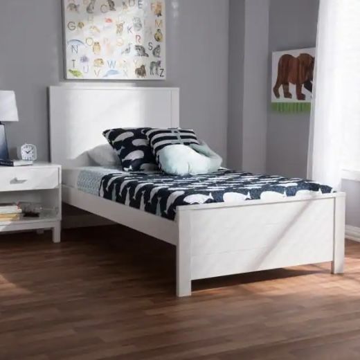 Ghania modern Single Bed in MDF Lasani