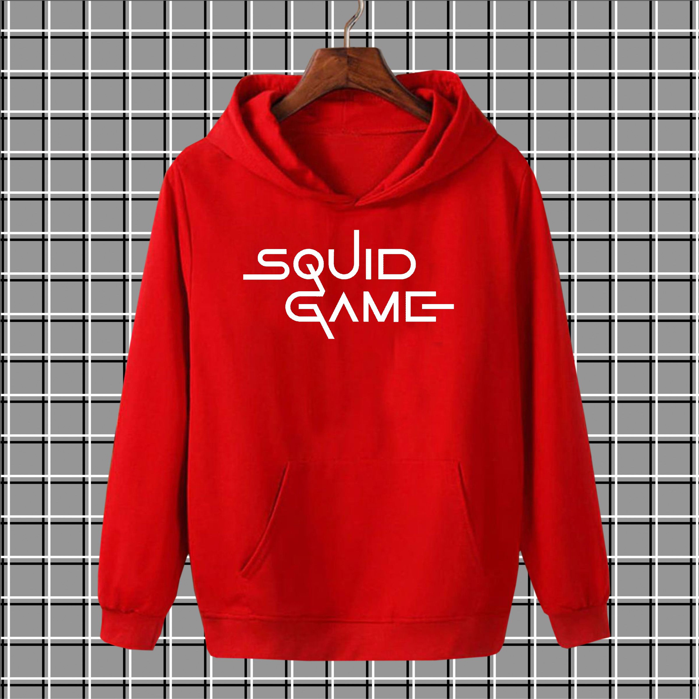 Squid game print High quality imported casual printed kangro hoodies for men pullover