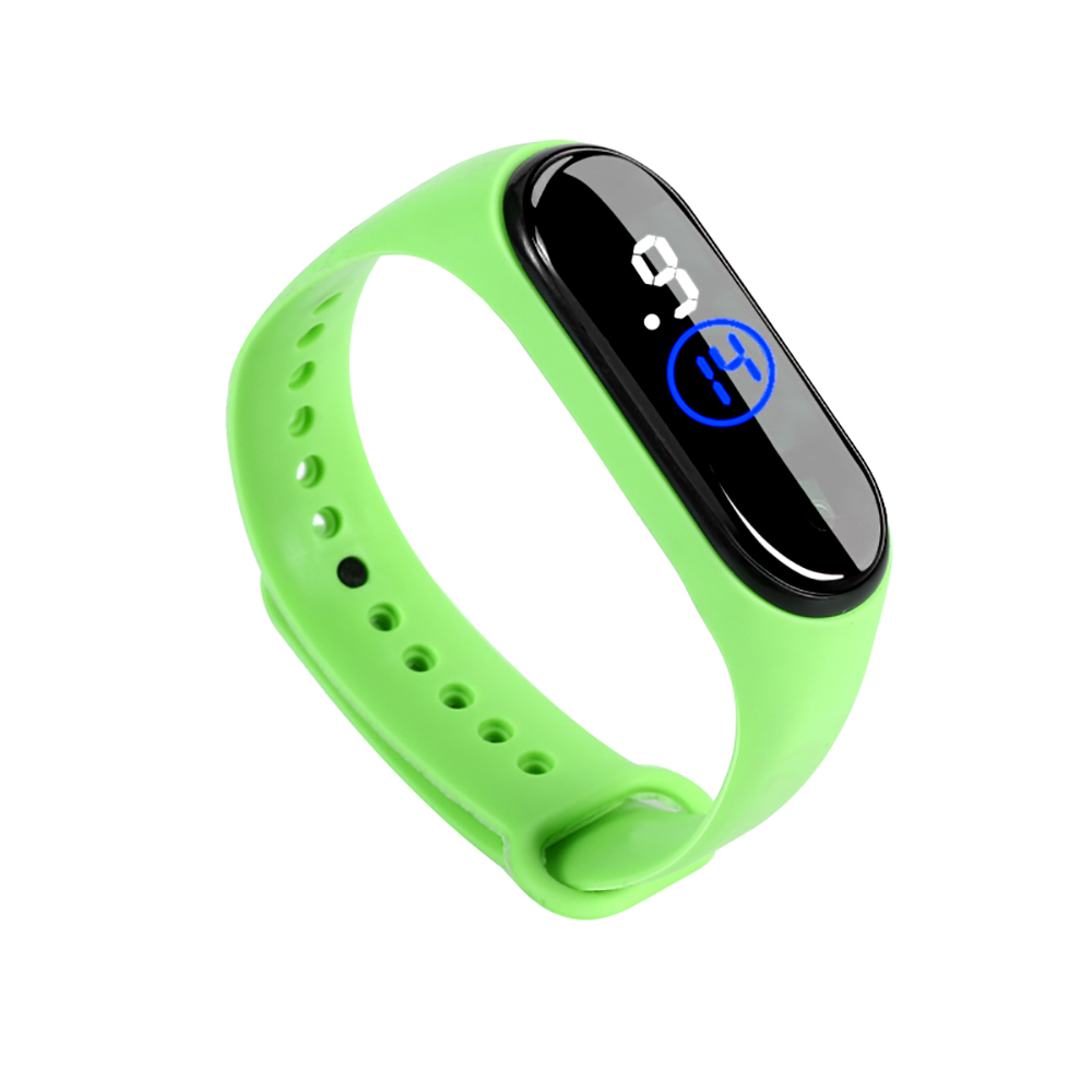 M4 Digital LED Touch Electronic Watch Bracelet 50M Waterproof Men Women Sports Watches Glass Dial Silicone Wristwatch With Box