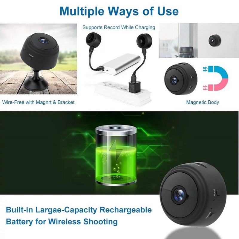 A9 1080P Mini Camera WIFI Smart Wireless Camcorder Home Security P2P Night Vision Motion Detection Cam