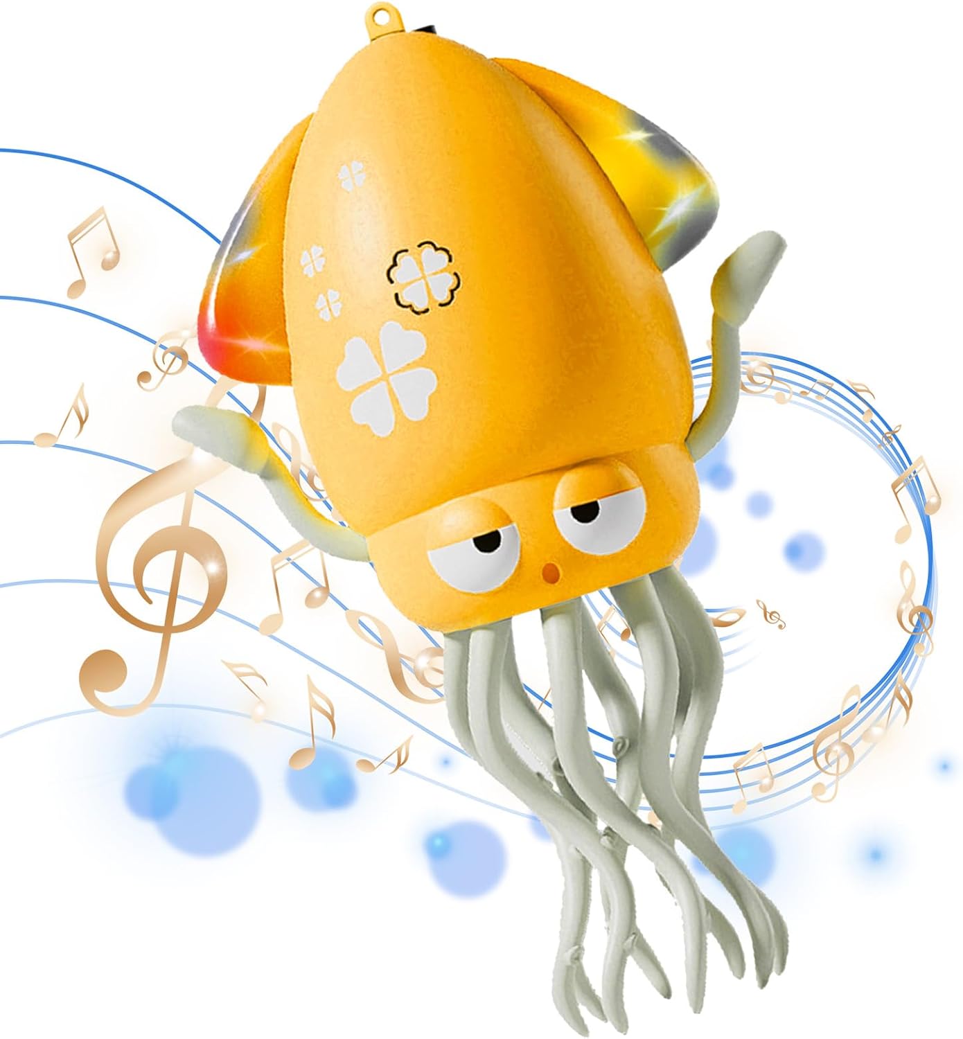 Electric Dancing Squid Toys Automatic Obstacle Avoidance Sensor Toy Upright & Crawling Octopus Two Modes Rechargeable Magic Dancing Music Squid for Kids Boy Girl Birthday Gifts