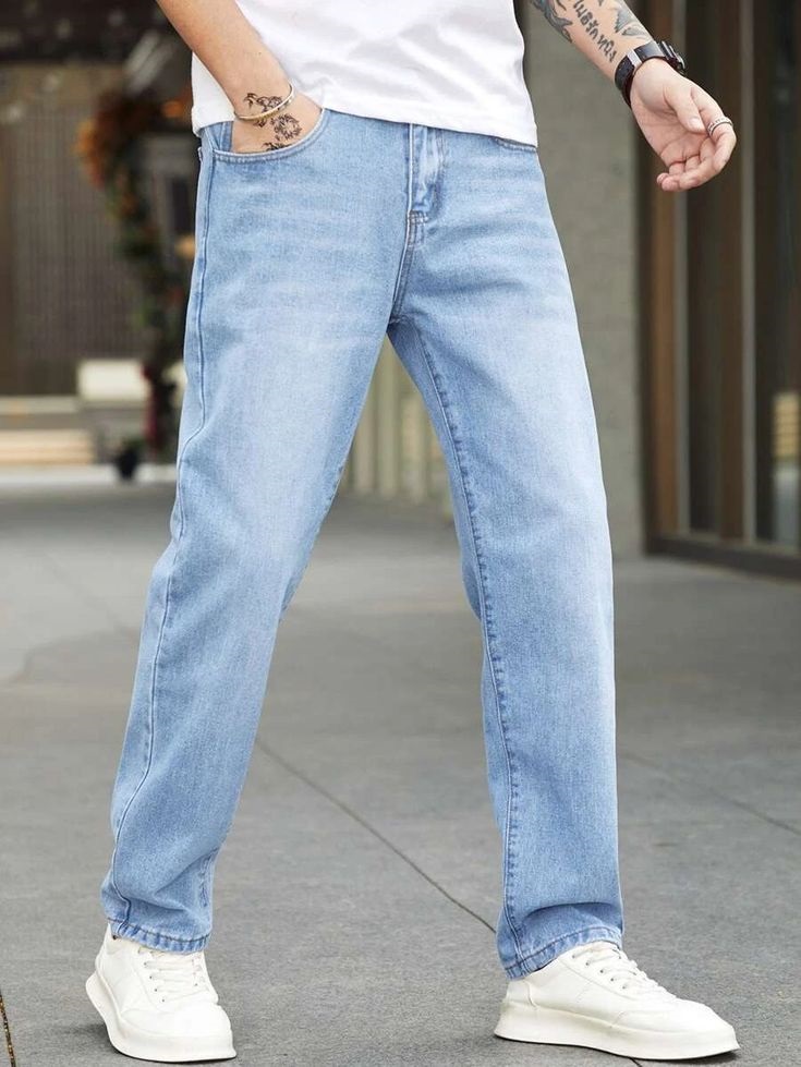 Men’s Casual Jeans Pants – Trendy Denim Trousers for Everyday Fashion