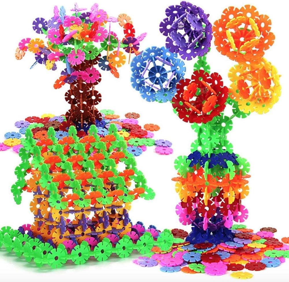 Snowflake Building Blocks Pack of 72 Pcs Brain and Educational Toys for kids and Boys
